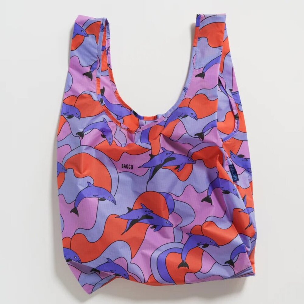 NWOT Standard Baggu - Dolphins (Animal Friends)